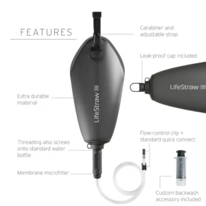 Alternative view of Lifestraw Peak Gravity Bag 3L