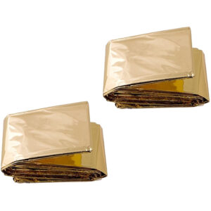 Räddningsfilt aluminium - 2-pack